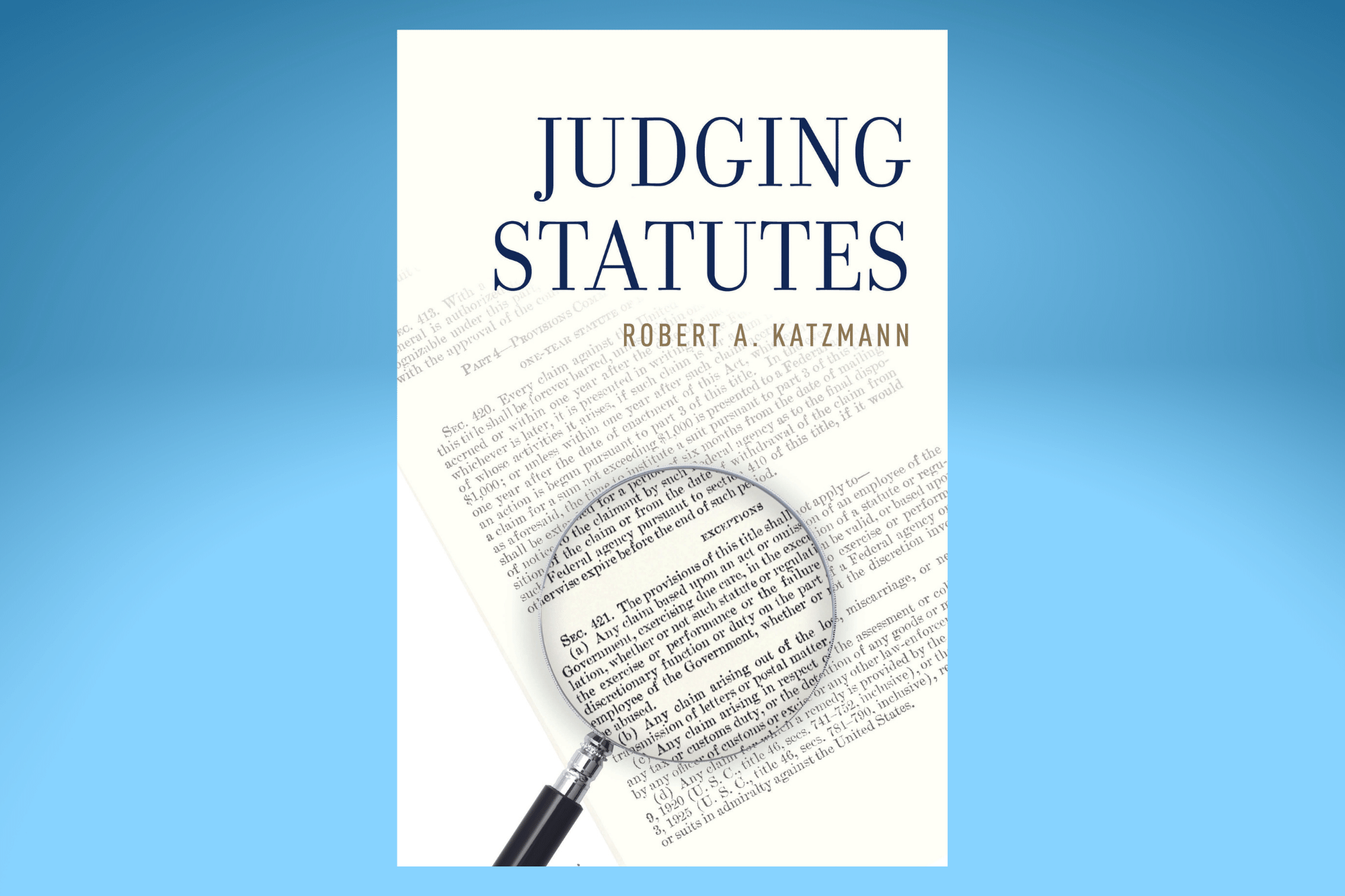 Cover of "Judging Statutes"