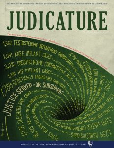Cover of Judicature Autumn 2015